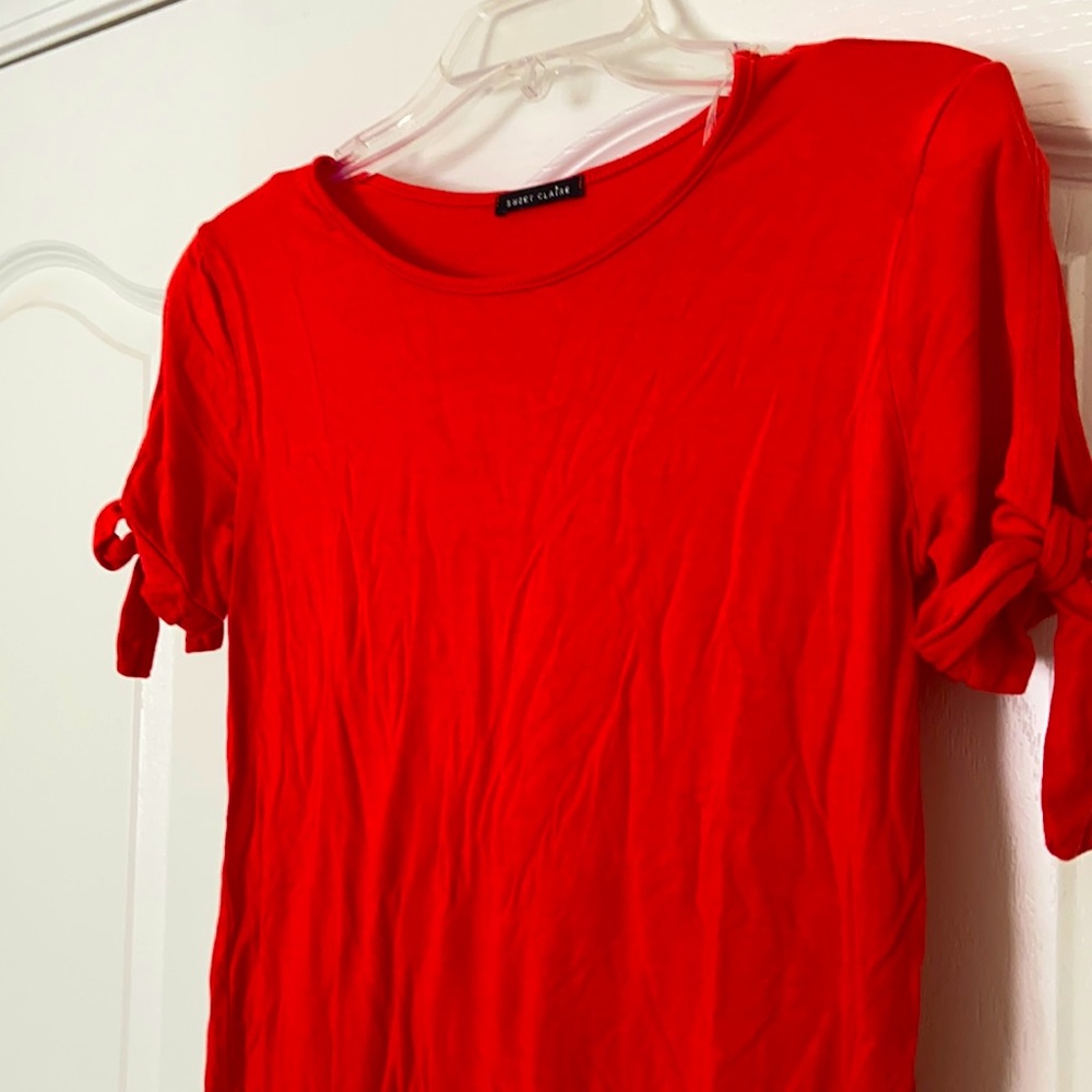 Sweet Claire Rayon Orange Shirt size medium
